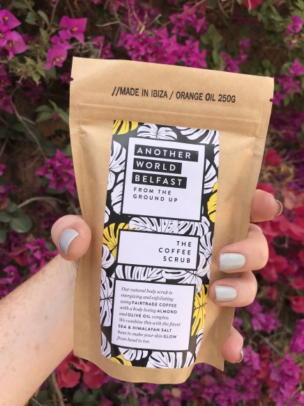 Ethically sourced coffee scrub from Another World Belfast